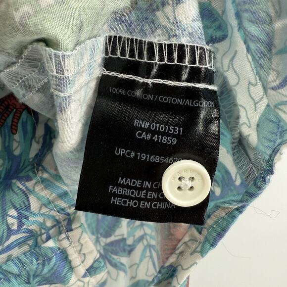 Marvel Shirt Mens XL Floral Hawaiian Avengers Button Up Short Sleeve Camp Collar - Picture 8 of 10